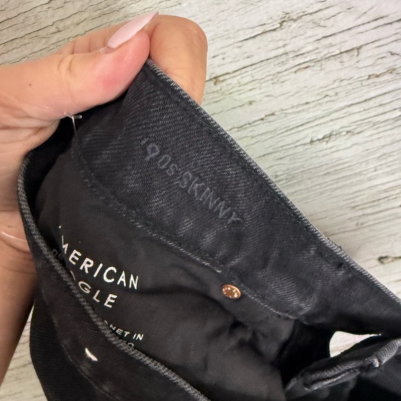 American Eagle ‘90s Straight Jeans black jeans size 8 x- long - Picture 7 of 8